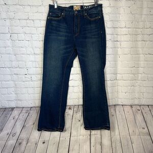 Vintage OP Ocean Pacific Bootcut Jeans Mens Dark Wash Blue Denim size 34x30